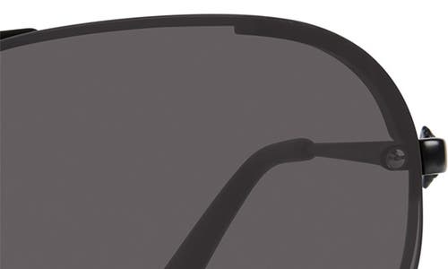 Kurt Geiger London 60mm Gradient Aviator Sunglasses In Black/smoke Black Crystals