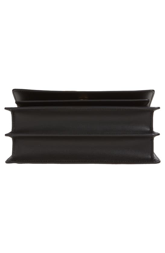 Shop Dolce & Gabbana 3.5 Flap Leather Shoulder Bag In Black