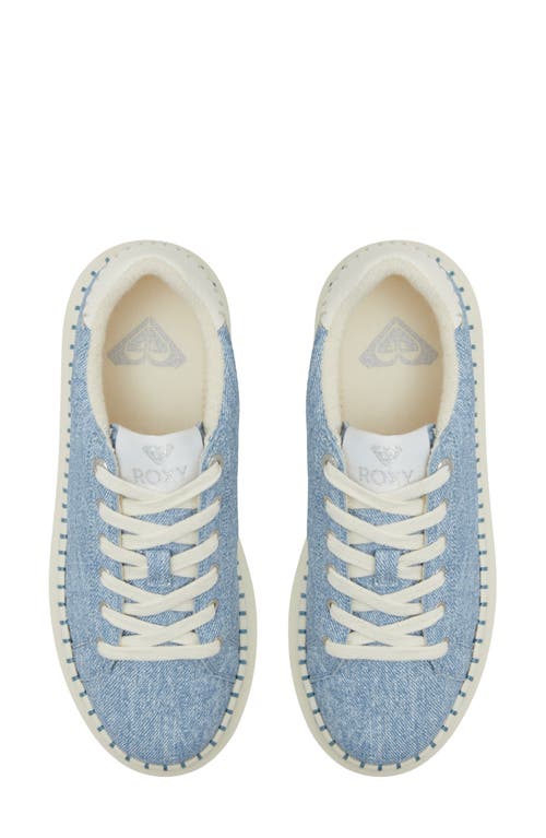 Shop Roxy Stellar Platform Sneaker In Denim