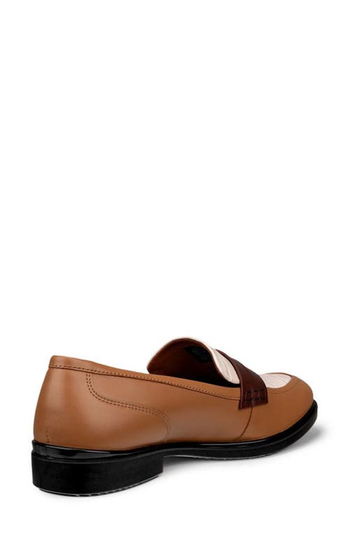 Shop Ecco Penny Loafer In Cashmere/limestone/chocolate