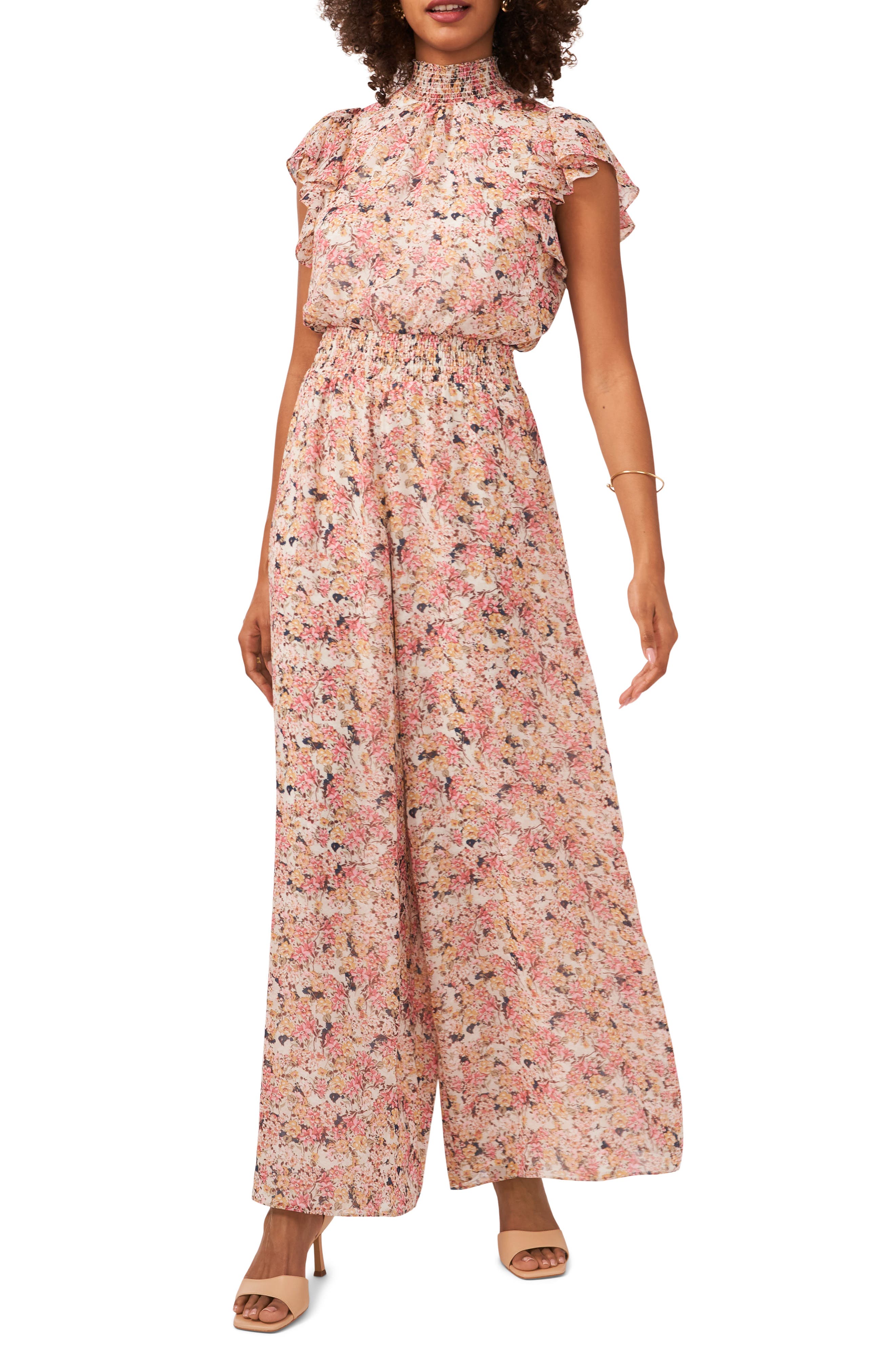 fall floral jumpsuit