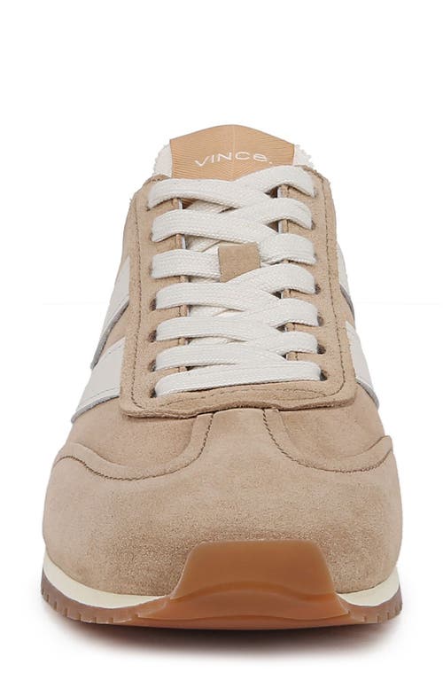 Shop Vince Oasis Runner Sneaker In Camel/whitefoam