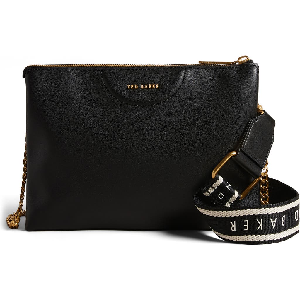 Ted Baker London Esille Leather Crossbody Bag In Black