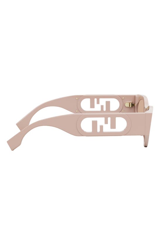 Shop Fendi The  O'lock 54mm Cat Eye Sunglasses In Shiny Pink / Violet