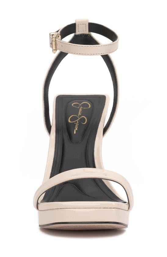 Jessica Simpson Adonia Ankle Strap Platform Sandal In Chalk