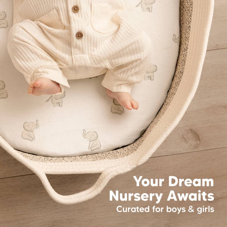 Keababies 2-pack Isla Fitted Bassinet Sheets In Elly