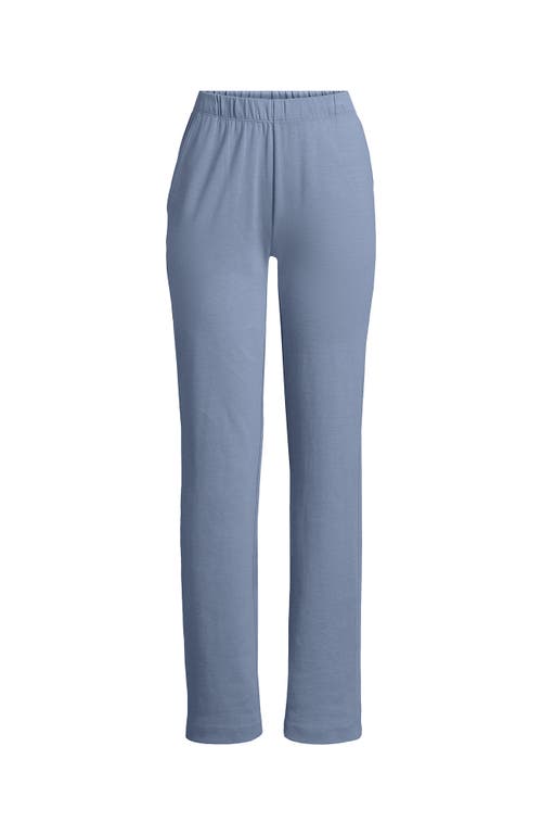 Shop Lands' End Sport Knit High Rise Pants In Pale Slate Blue