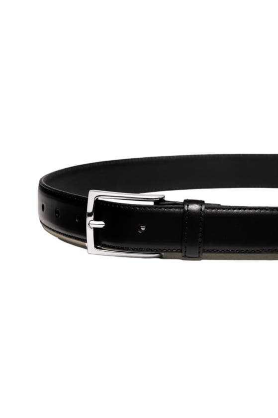 Shop Charles Tyrwhitt Leather Formal Belt In Black