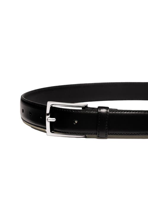 Charles Tyrwhitt Leather Formal Belt Black at Nordstrom,