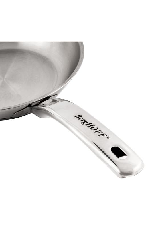 Shop Berghoff Stainless Steel Belly Fry Pan In Silver