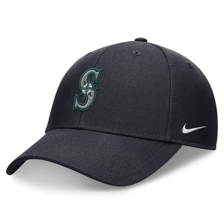 Nike Navy Seattle Mariners Evergreen Club Performance Adjustable Hat In Blue