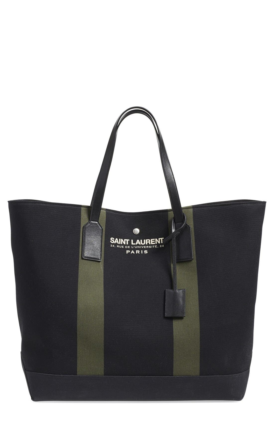 Saint Laurent 'Beach' Canvas Tote Nordstrom