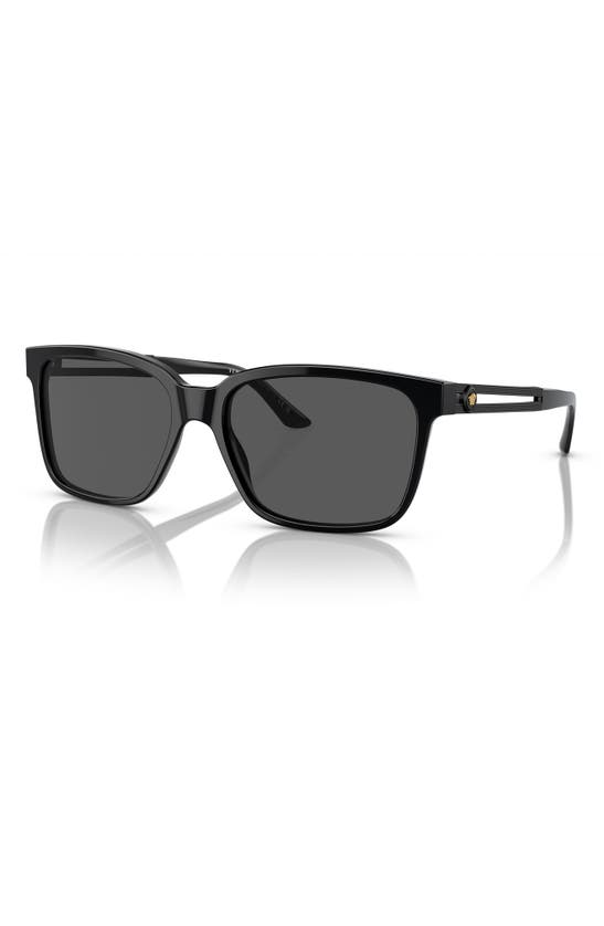 Shop Versace Rock Icon 58mm Sunglasses In Dark Grey