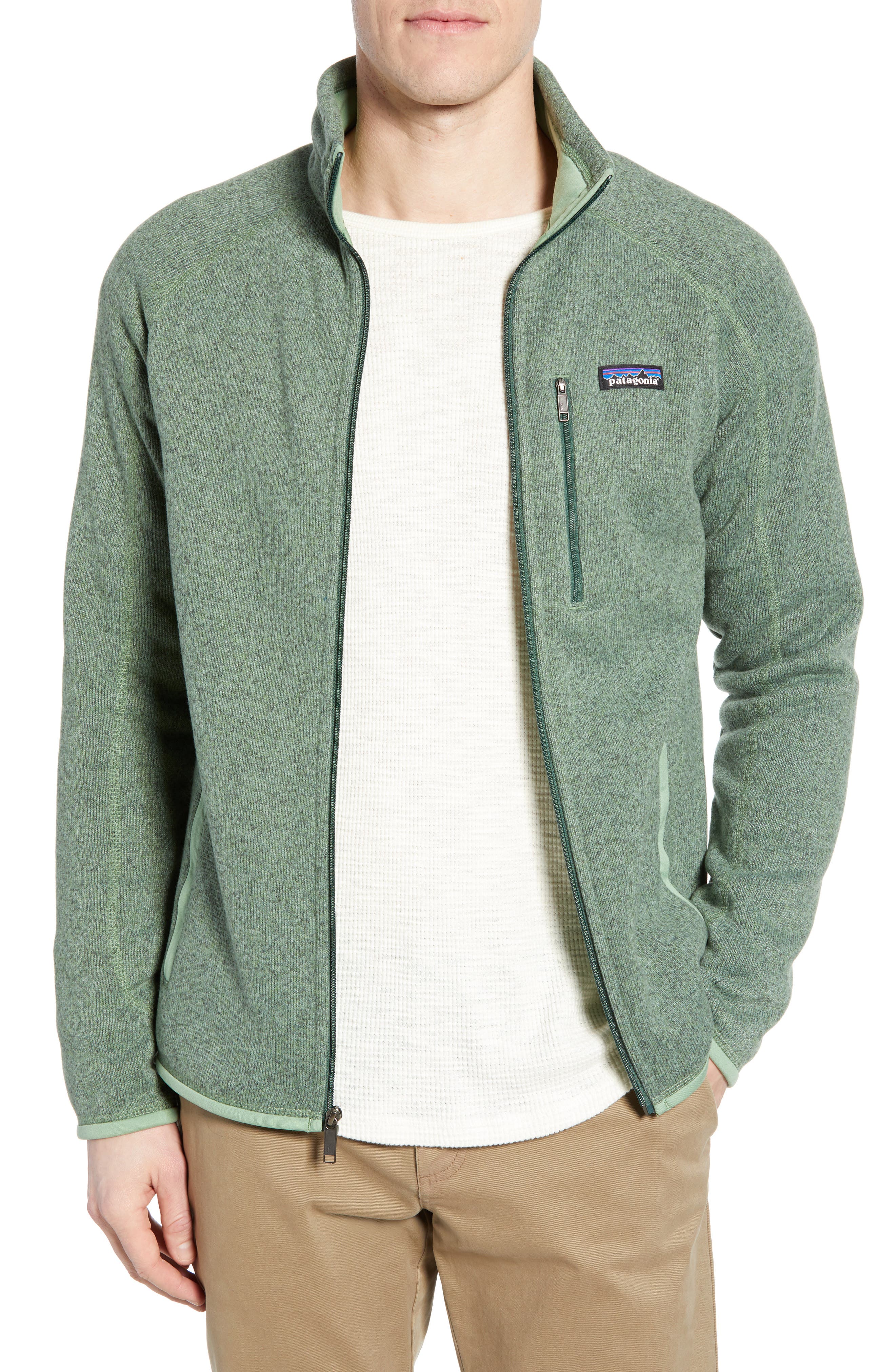Patagonia Better Sweater Zip Front Jacket, Green