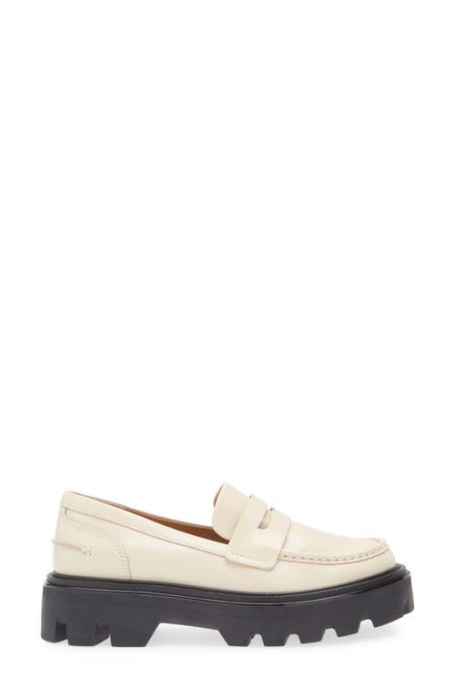 Rag & Bone Quinn Lug Sole Penny Loafer In Greige