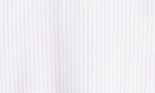 Shop Eberjey Nautico Stripe Short Sleeve Shirt & Shorts Pajamas In White/lavender