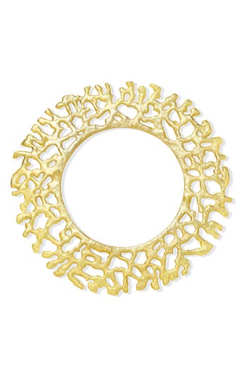 Tiramisu Golden Gleam Metallic Charger Plate In Gold