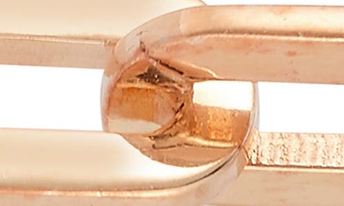 Shop Chloe & Madison Chloe And Madison Chain Link Drop Earrings In Rose Gold