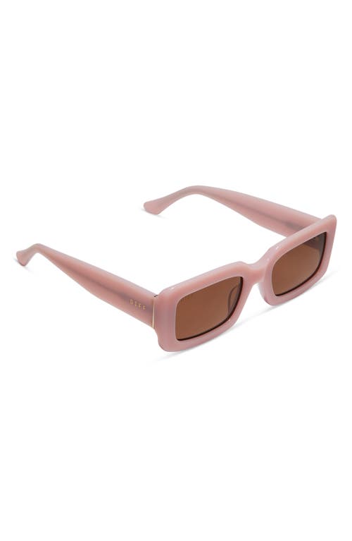 Shop Diff Indy 51mm Rectangular Sunglasses In Pink