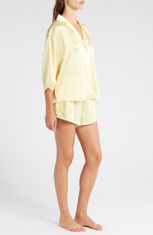 LUNYA LUNYA WASHABLE SILK BUTTON-UP SHORT PAJAMAS 