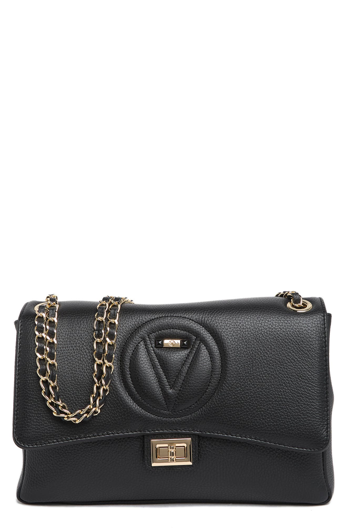 valentino by mario valentino posh sauvage leather shoulder bag