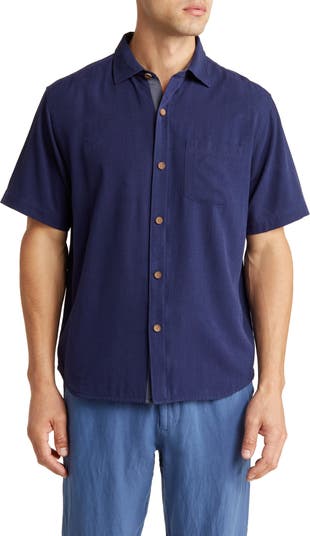 Tommy Bahama Home is Where the Hut is Short Sleeve Silk Button-Up