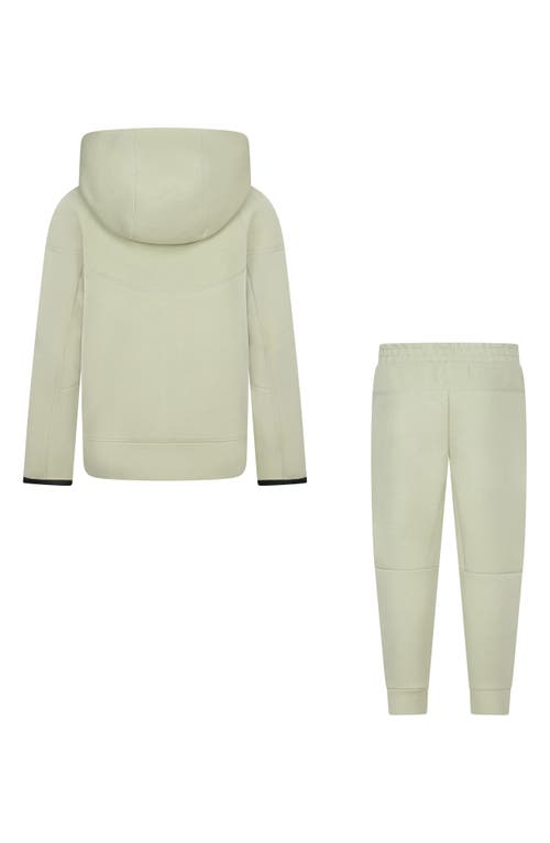 Nike Kids' Tech Fleece Zip Hoodie & Joggers Set In Olive