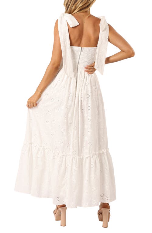 Petal And Pup Petal & Pup Fiora Eyelet Embroidery Maxi Dress In White