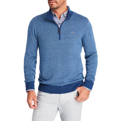 Vineyard Vines Hamilton Half Zip Sweater, Blue