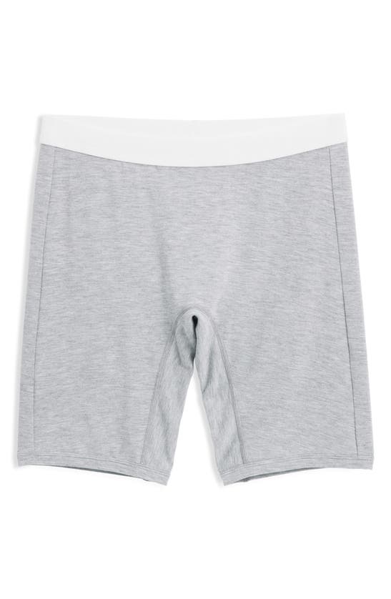 Tomboyx Stretch Modal 9-inch Boxer Briefs In Heather Gray