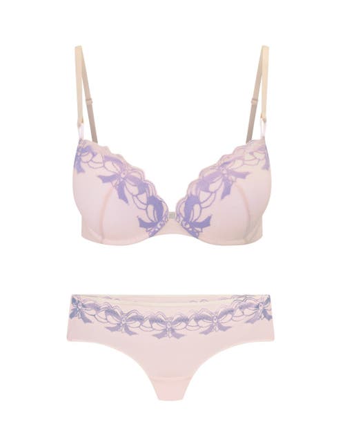 Shop Adore Me Audrina Push Up Plunge Bra In Light Pink