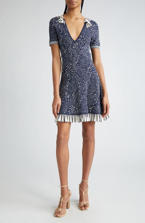 Ulla Johnson Gabrielle Abstract Print Jacquard Dress in Ink at Nordstrom, Size Large