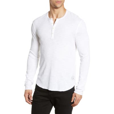 John Varvatos Star Usa Union Thermal Henley, White