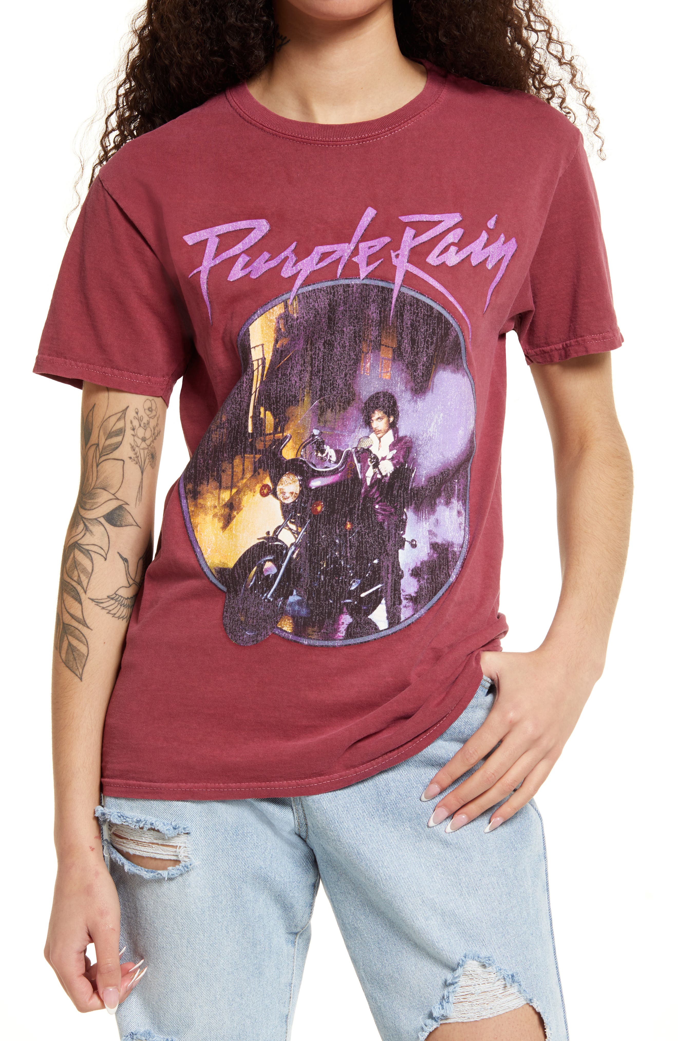 purple rain graphic tee