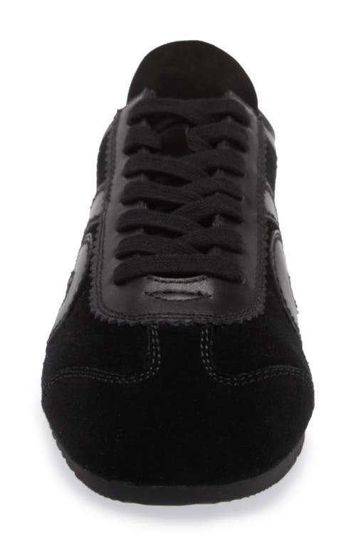 Jeffrey Campbell Aleta Womens Lace-up Faux Suede Casual And Fashion Sneakers In Black Suede Combo