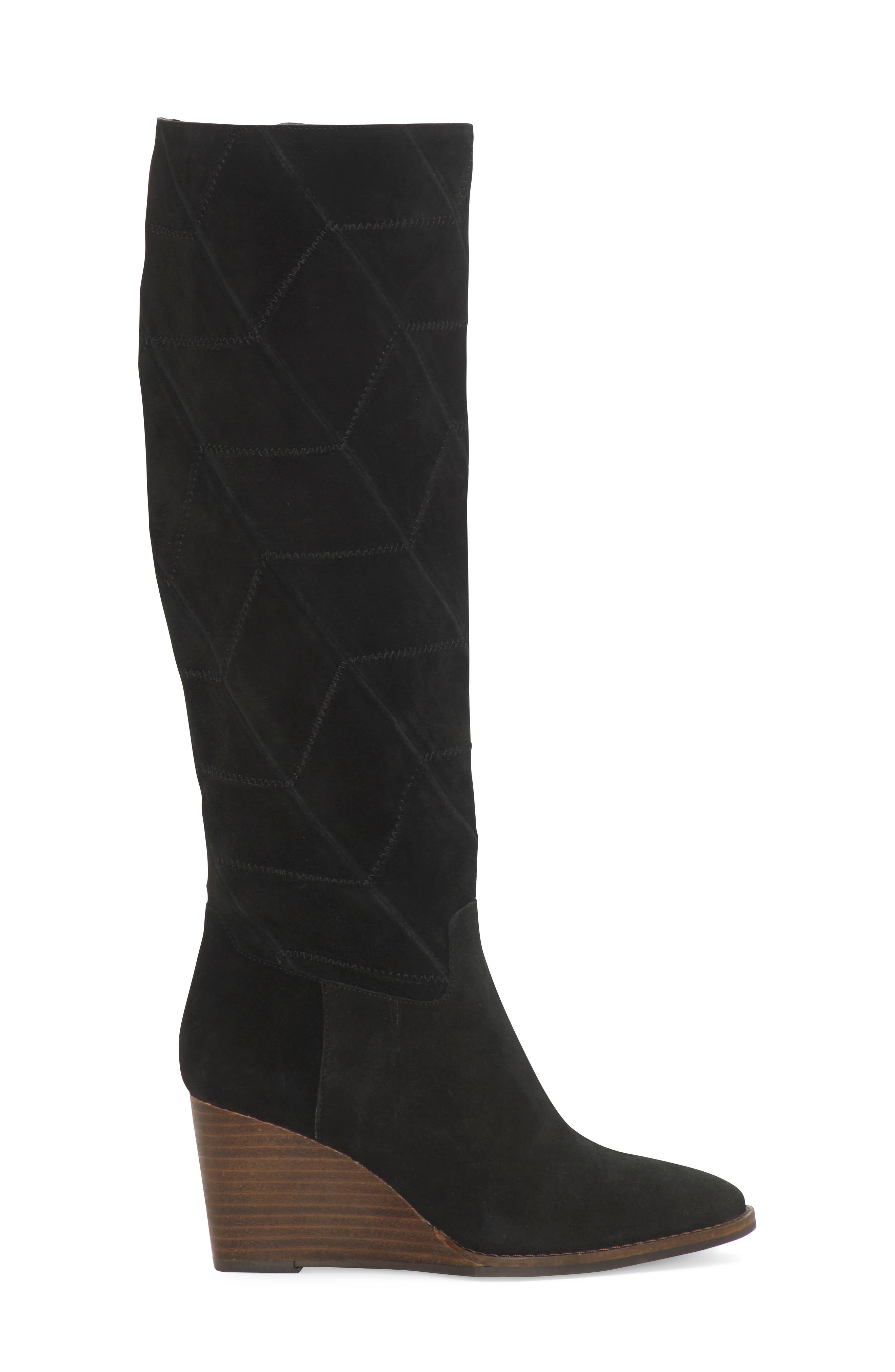 lucky brand tall black boots