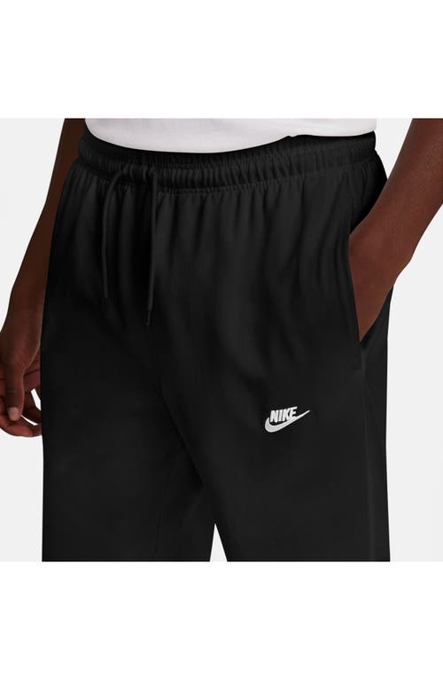 Shop Nike Club Knit Joggers In Black/white
