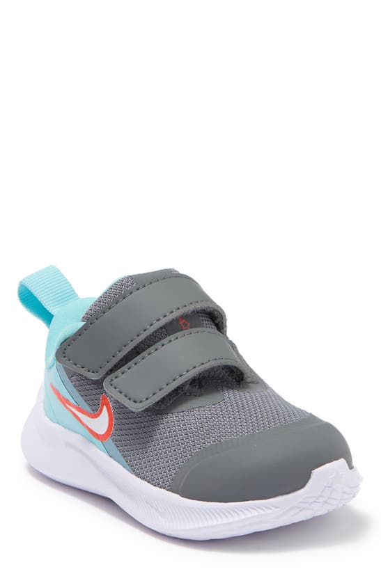 Nike Kids' Star Runner 3 Sneaker In Smoke Grey/ White