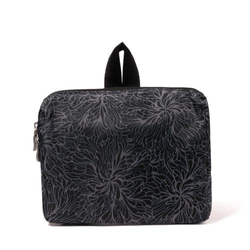 Baggallini Carryall Packable Backpack In Midnight Blossom