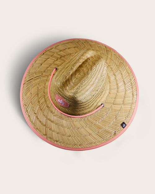 Shop Hemlock Bare Straw Lifeguard Hat In Coral Trim