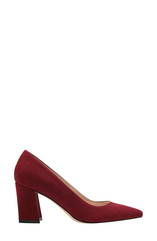 Marc Fisher Ltd Varla Block Heel Pump In Dark Red 601