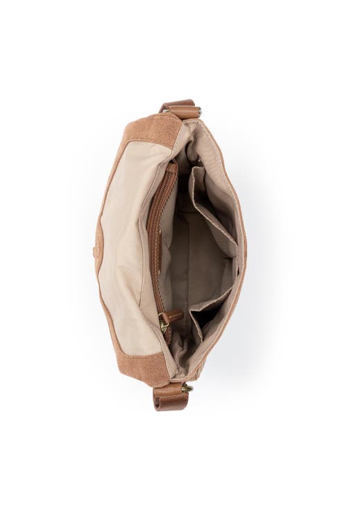 The Sak Silverlake Leather Crossbody Bag In Tobacco Suede