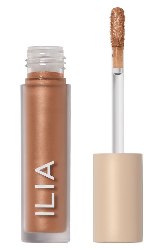 Shop Ilia Liquid Powder Chrome Eye Tint Liquid Eyeshadow In Burnish- Golden Copper Pearl