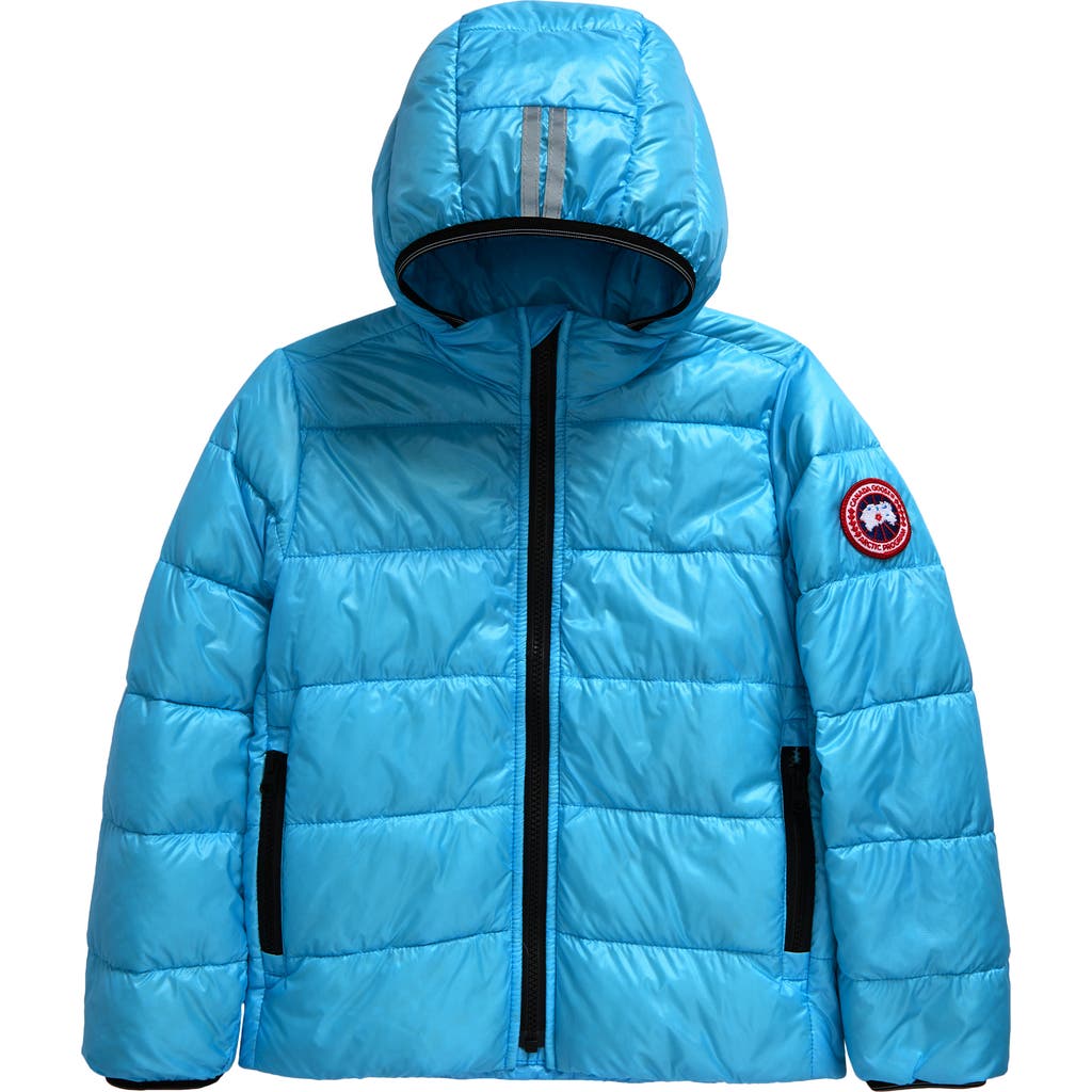 Canada Goose Kids' Crofton Water Repellent 750 Fill Power Down Recycled Nylon Puffer Jacket In Aquarius