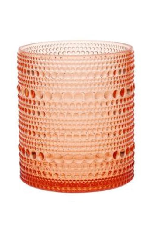 Fortessa Set Of 4 Orbetto Jupiter Glasses In Coral