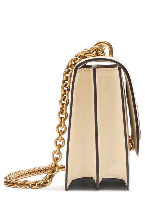 Valentino White Vain Shoulder Bag In Butter