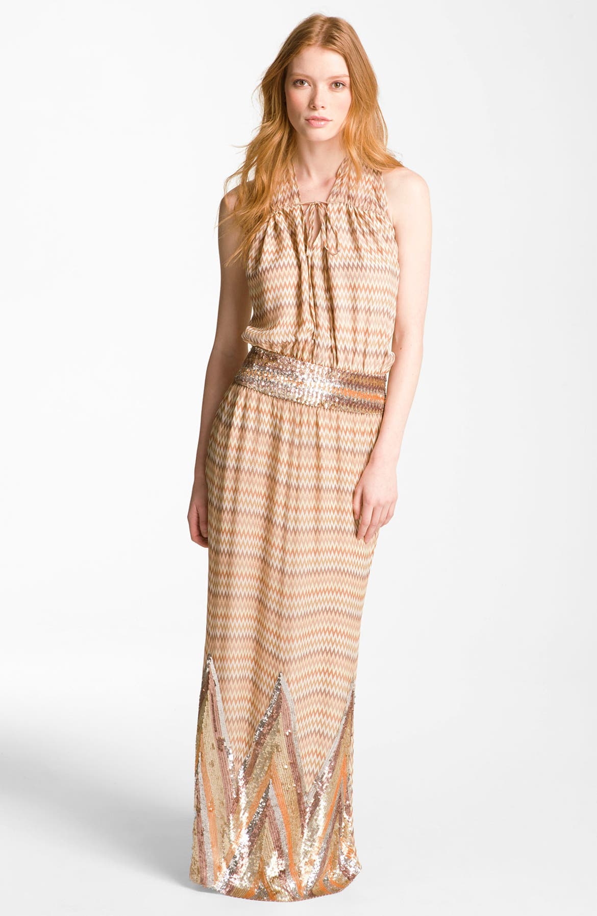 Haute Hippie 'Maggie May' Embellished Silk Gown | Nordstrom