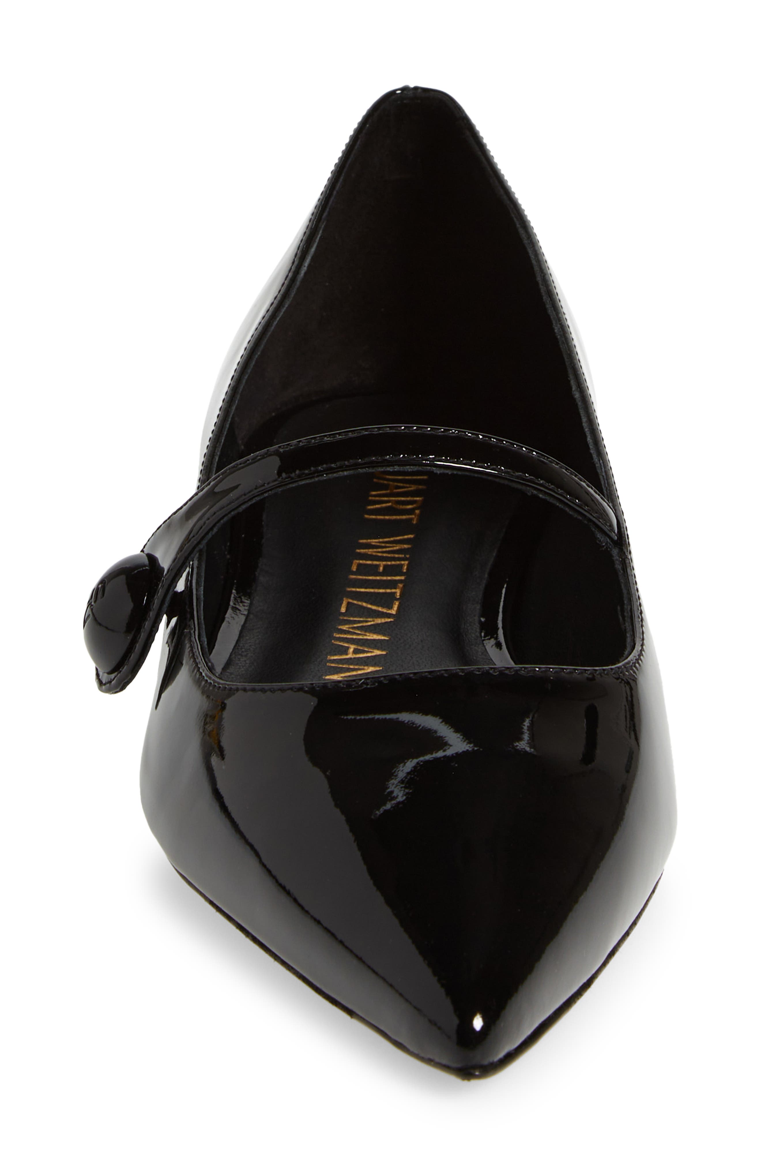 Stuart Weitzman Pointed Toe Mary Jane Flat, Alternate, color, 