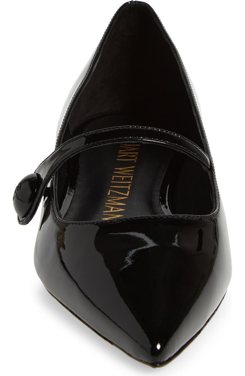 Stuart Weitzman Pointed Toe Mary Jane Flat, Alternate, color,