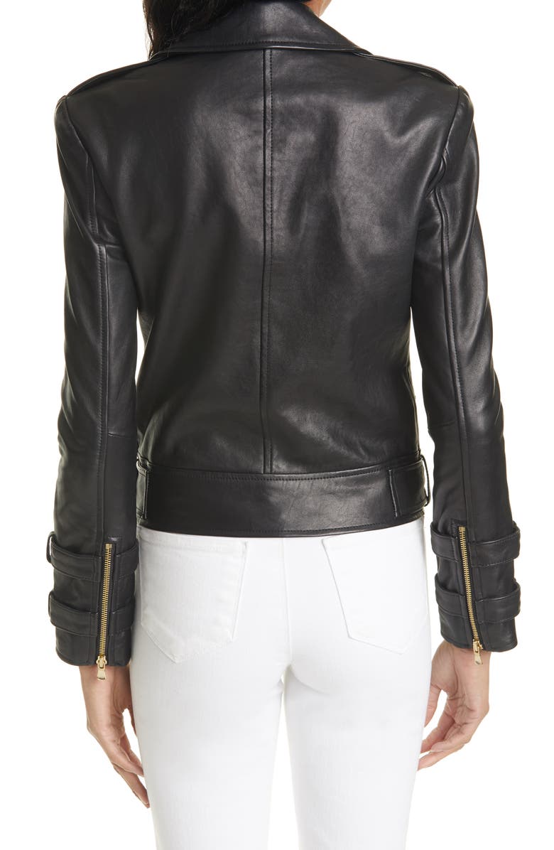 L'AGENCE Billie Belted Leather Moto Jacket | Nordstrom